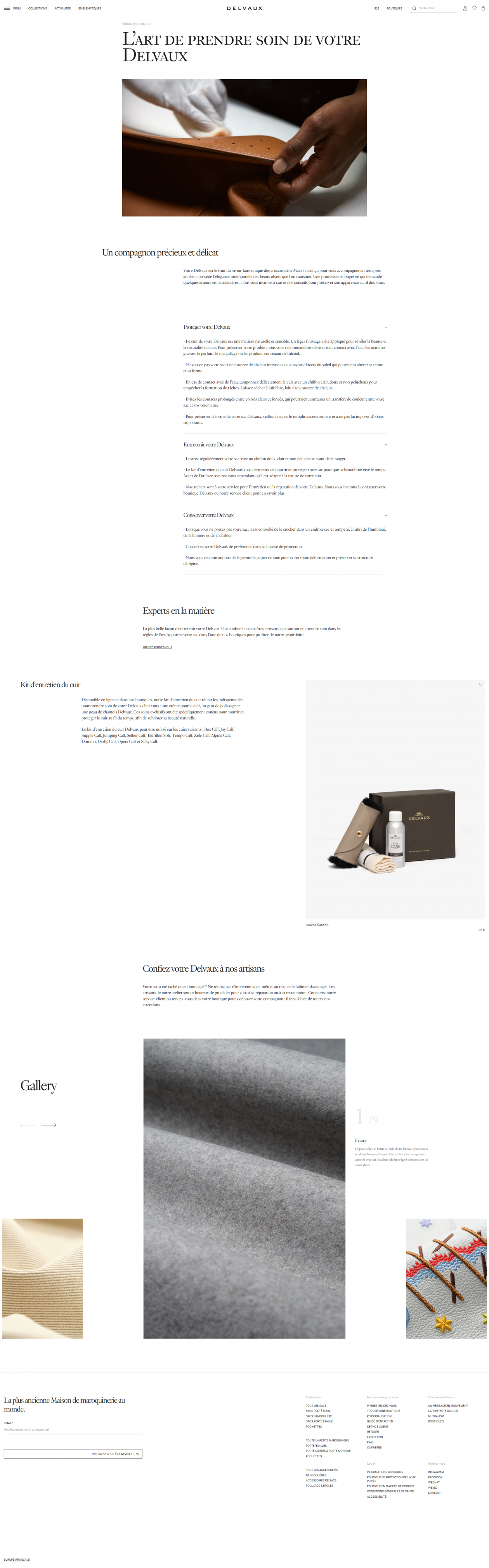 Guide d'entretien
